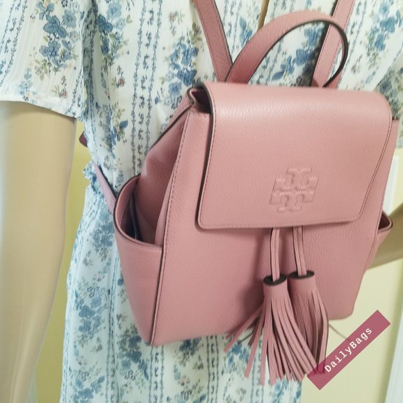 TORY BURCH THEA MINI BACKPACK MAGNOLIA PINK - Picture 7 of 14
